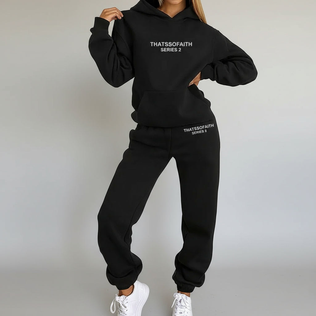 Two-Piece Hoodie and Jogger Set