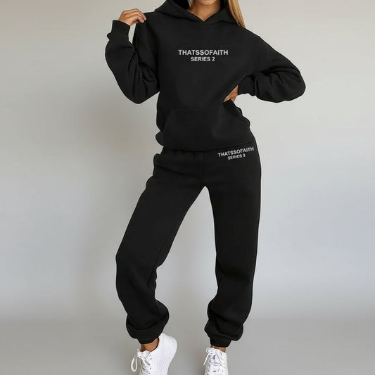 Two-Piece Hoodie and Jogger Set