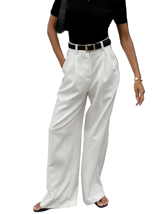 Wide-Leg High-Rise Pants