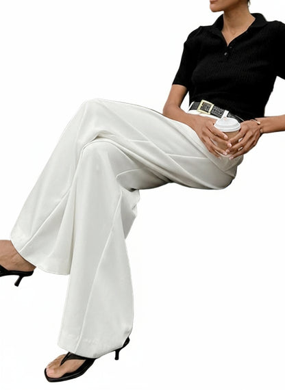 Wide-Leg High-Rise Pants