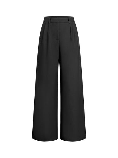 Wide-Leg High-Rise Pants