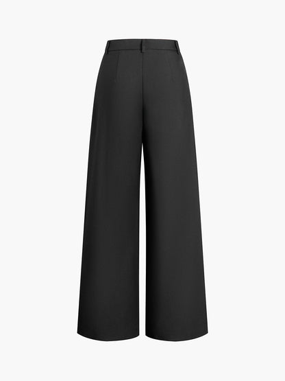 Wide-Leg High-Rise Pants