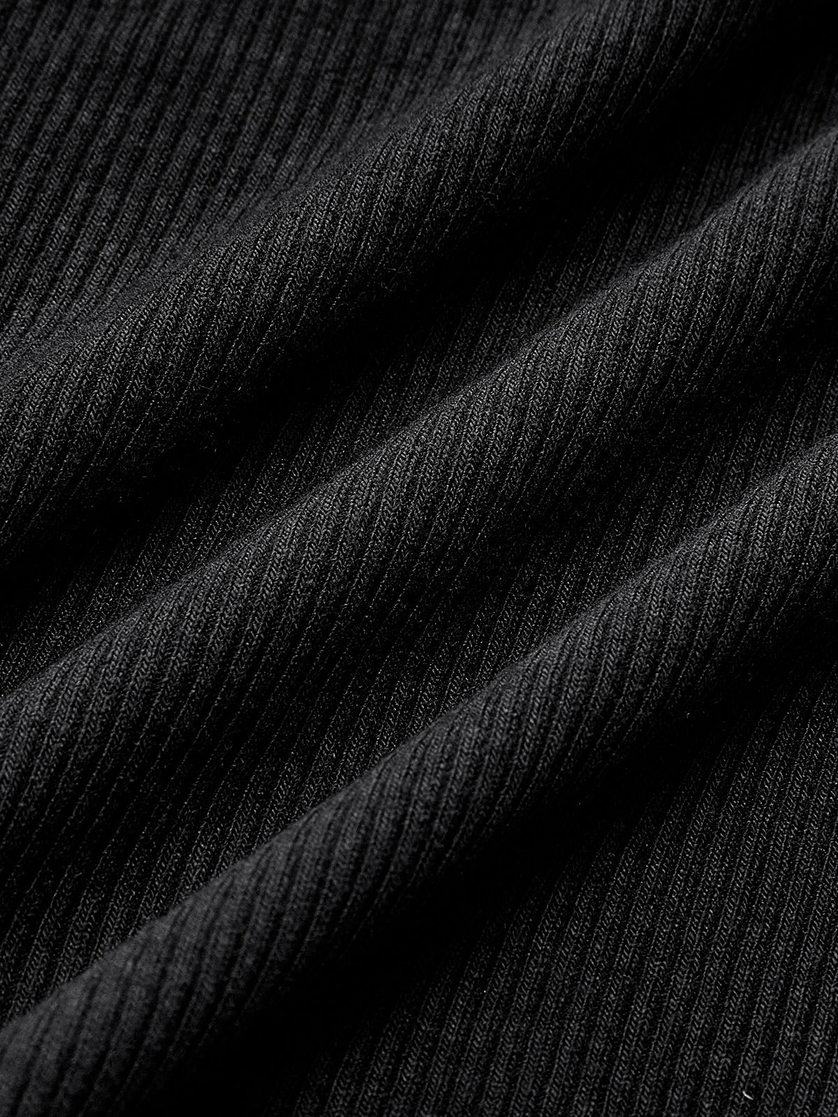 Ribbed Long-Sleeve Top with Contrast Seam Detailing