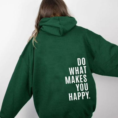 Oversized Hoodie with Slogan Print