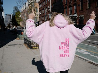 Oversized Hoodie with Slogan Print