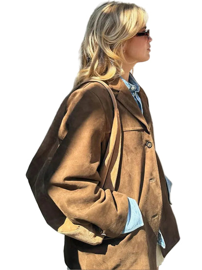 Mid-Length Jacket with Single Button