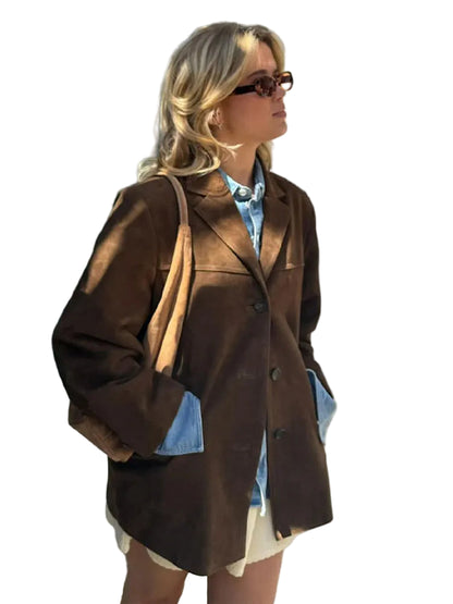 Mid-Length Jacket with Single Button