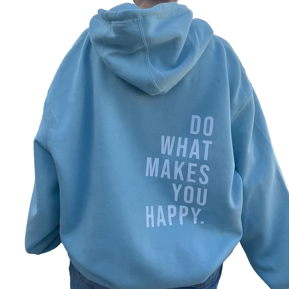 Pullover Hoodie with Kangaroo Pocket, Hood, and Relaxed Fit