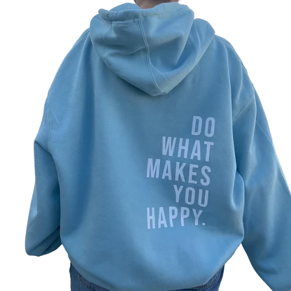 Pullover Hoodie with Kangaroo Pocket, Hood, and Relaxed Fit