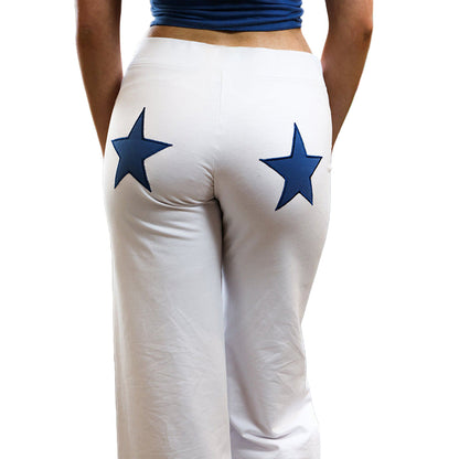 Star-Accent Cotton Blend Tapered Sweatpants
